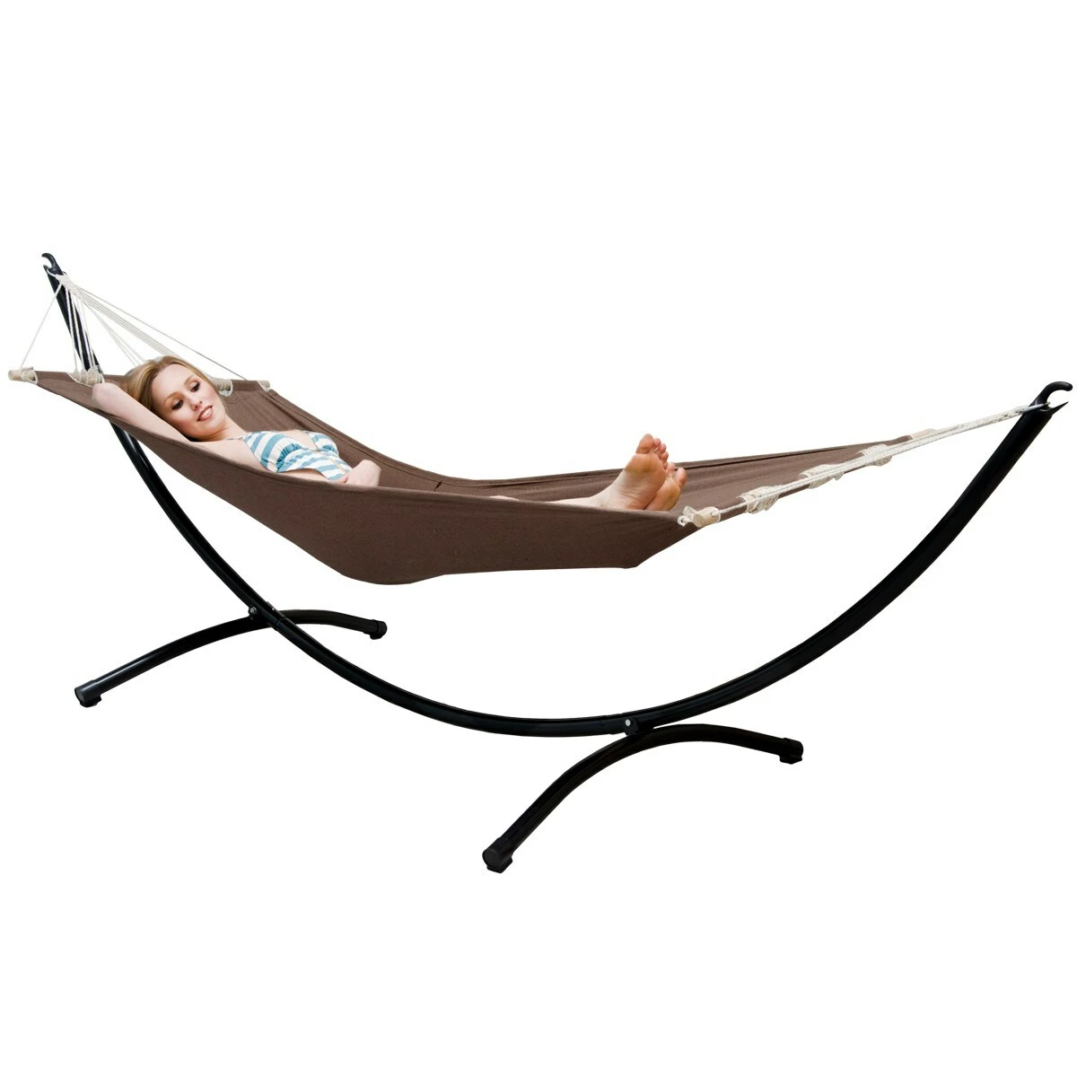 Amanka Hängematte Mit Gestell 300x100 Garten Liege Hängemattengestell Aus Metall 4 Amanka Hängematte Mit Gestell 300x100 Garten Liege Hängemattengestell Aus Metall – Bild 4