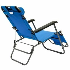 Amanka Liegestuhl Gartenliege 153cm Sonnenliege Strandliege Campingliege Liege + Kissen -Zipper Geschäft 8600295800 3223 prod 003