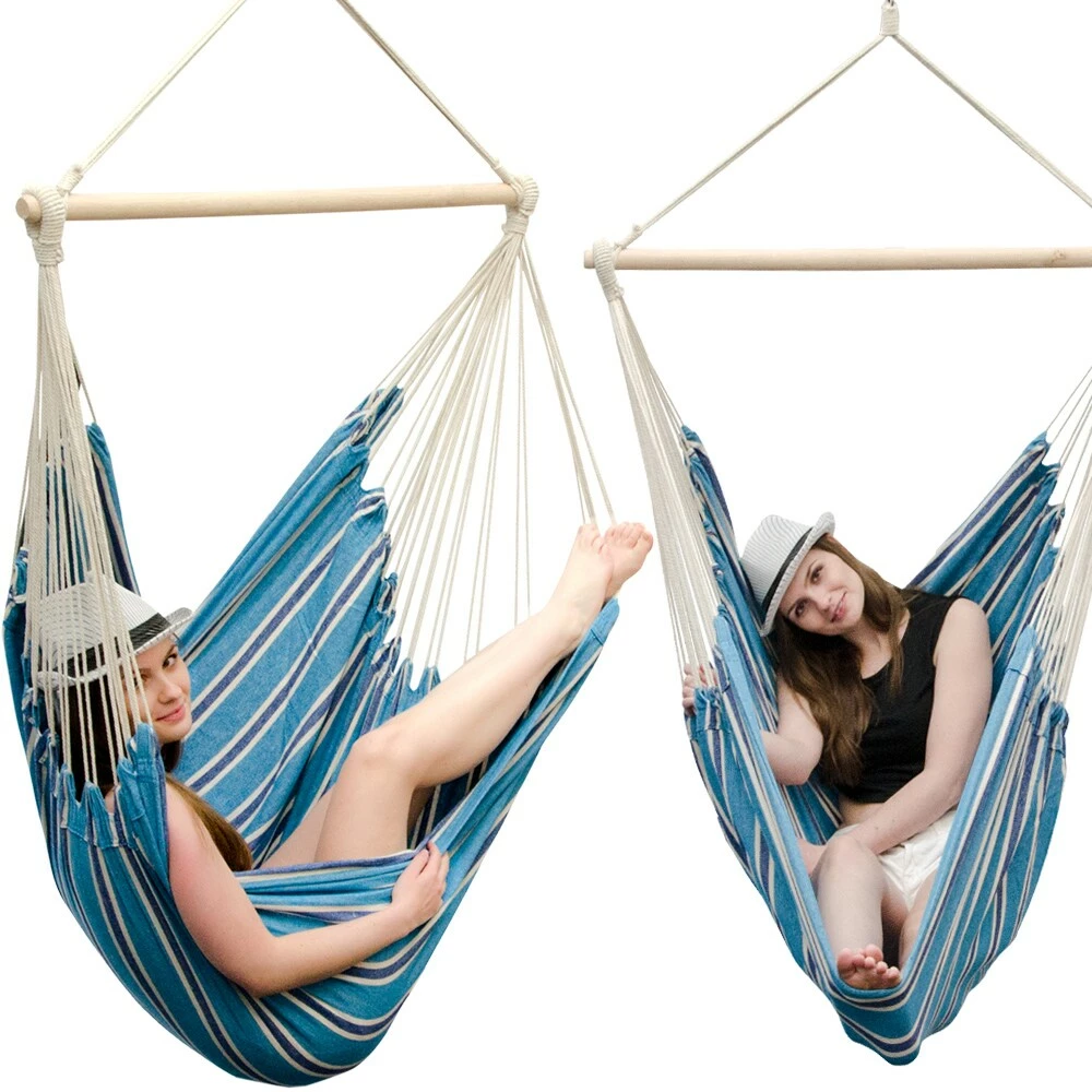 Amanka XXL Hängesessel 185x130cm Hängestuhl 2 Personen Hängesitz Bis 150kg Baumwolle Hängematte 360° Swifel 1 Amanka XXL Hängesessel 185x130cm Hängestuhl 2 Personen Hängesitz Bis 150kg Baumwolle Hängematte 360° Swifel