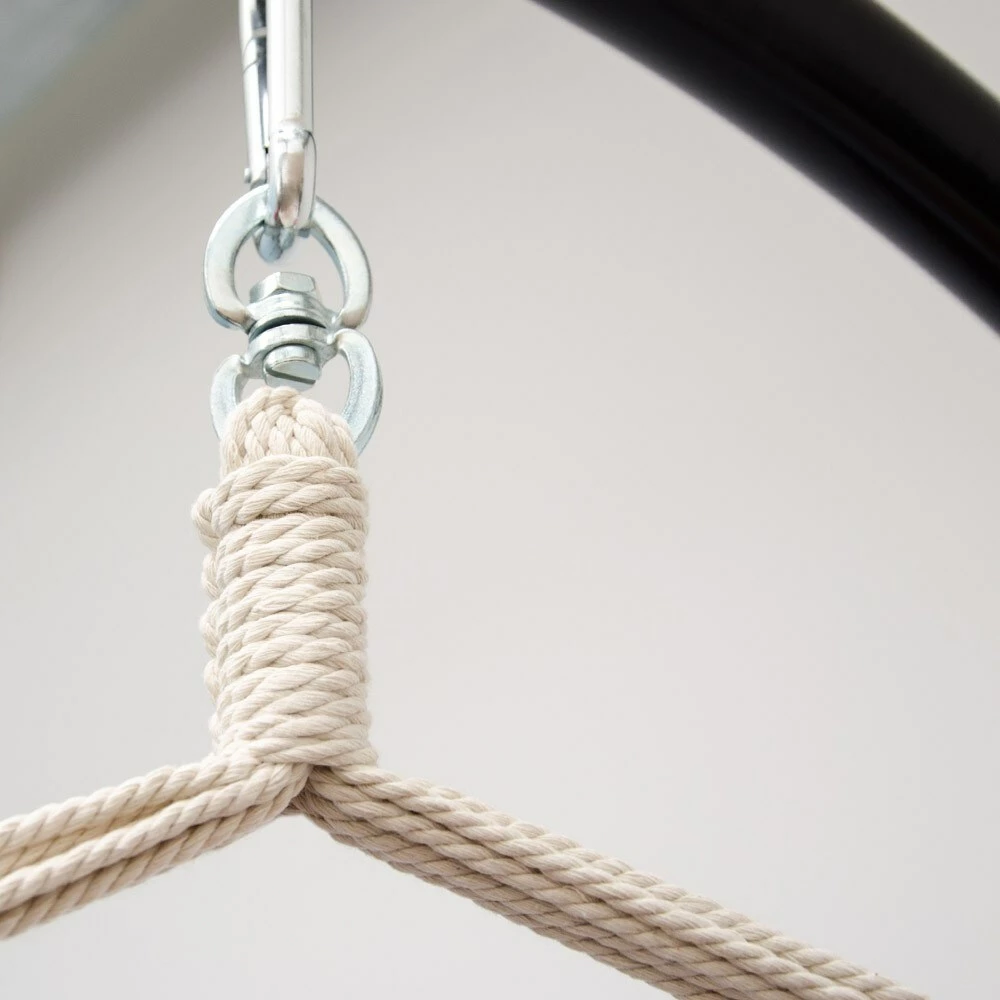 Amanka XXL Hängesessel 185x130cm Hängestuhl 2 Personen Hängesitz Bis 150kg Baumwolle Hängematte 360° Swifel 3 Amanka XXL Hängesessel 185x130cm Hängestuhl 2 Personen Hängesitz Bis 150kg Baumwolle Hängematte 360° Swifel – Bild 3