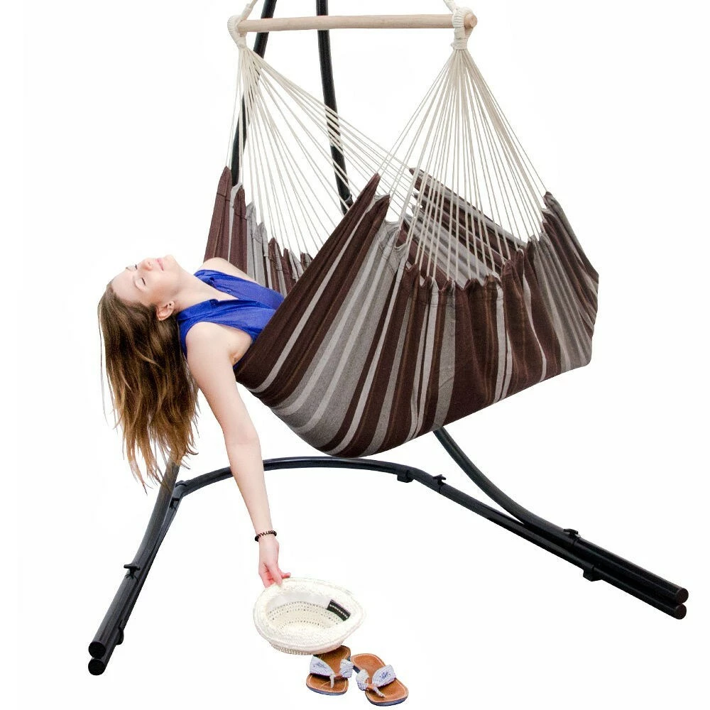 Amanka XXL Hängesessel 185x130cm Hängestuhl 2 Personen Hängesitz Bis 150kg Baumwolle Hängematte 360° Swifel 5 Amanka XXL Hängesessel 185x130cm Hängestuhl 2 Personen Hängesitz Bis 150kg Baumwolle Hängematte 360° Swifel – Bild 5