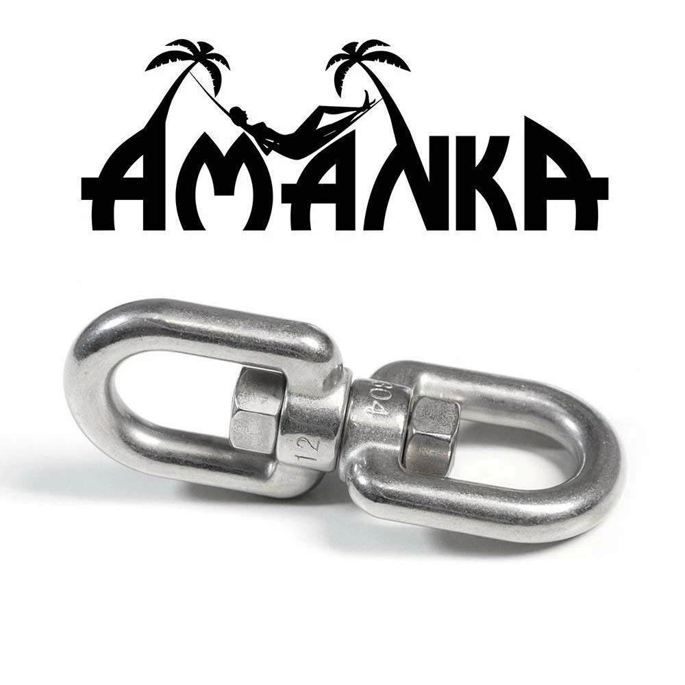 Amanka XL Hängesessel Drehwirbel 10x125mm 420kg Edelstahl Swivel Hängestuhl Befestigung 2 Amanka XL Hängesessel Drehwirbel 10x125mm 420kg Edelstahl Swivel Hängestuhl Befestigung – Bild 2