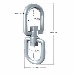 Amanka XL Hängesessel Drehwirbel 10x125mm 420kg Edelstahl Swivel Hängestuhl Befestigung 11 Amanka XL Hängesessel Drehwirbel 10x125mm 420kg Edelstahl Swivel Hängestuhl Befestigung -Zipper Geschäft 8600295800 3679 prod 006