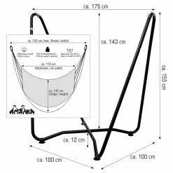 Amanka Hängestuhlgestell HSG-154 Inkl. Hängestuhl HMG-26 11 Amanka Hängestuhlgestell HSG-154 Inkl. Hängestuhl HMG-26 -Zipper Geschäft 8600295800 3780 prod 006