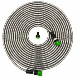 Eyepower 15 M Knickfreier Gartenschlauch Edelstahl Wasserschlauch Flex Metall Schlauch