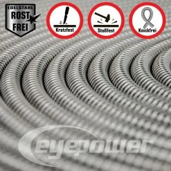 Eyepower 22,5 M Knickfreier Gartenschlauch Edelstahl Wasserschlauch Flex Metall Schlauch -Zipper Geschäft 8600295800 3799 prod 006