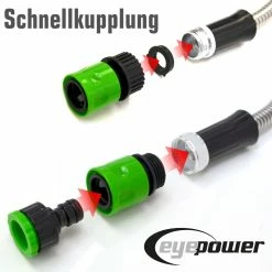 Eyepower 30 M Knickfreier Gartenschlauch Edelstahl Wasserschlauch Flex Metall Schlauch -Zipper Geschäft 8600295800 3800 prod 003