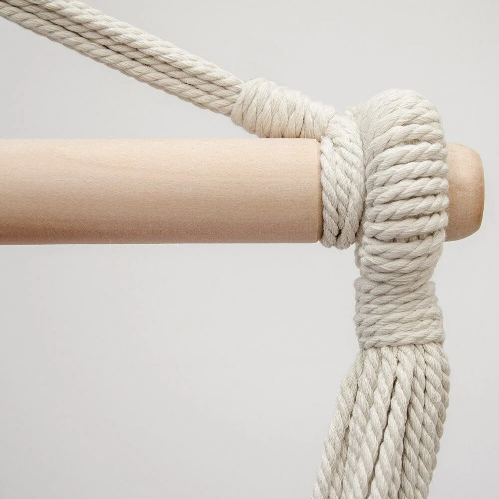 Amanka Freistehendes Stahl-Hängestuhlgestell 210cm Inkl. XXL Hängesessel Aus Baumwolle Mit Swivel 185x130cm 2 Amanka Freistehendes Stahl-Hängestuhlgestell 210cm Inkl. XXL Hängesessel Aus Baumwolle Mit Swivel 185x130cm – Bild 2