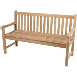 Garden Pleasure Teak Garten Bank Solo 3-Sitzer Sitzbank Essbank Möbel Holzbank -Zipper Geschäft 8600296500 15494 prod 004