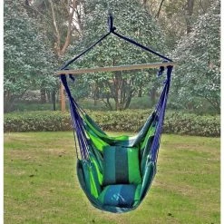 Garden Pleasure Hängesessel TOBAGO Hängestuhl Hängematte Hängesitz Schaukel 2 Kissen Blau/grün 5 Garden Pleasure Hängesessel TOBAGO Hängestuhl Hängematte Hängesitz Schaukel 2 Kissen Blau/grün -Zipper Geschäft 8600296500 19920 prod 003