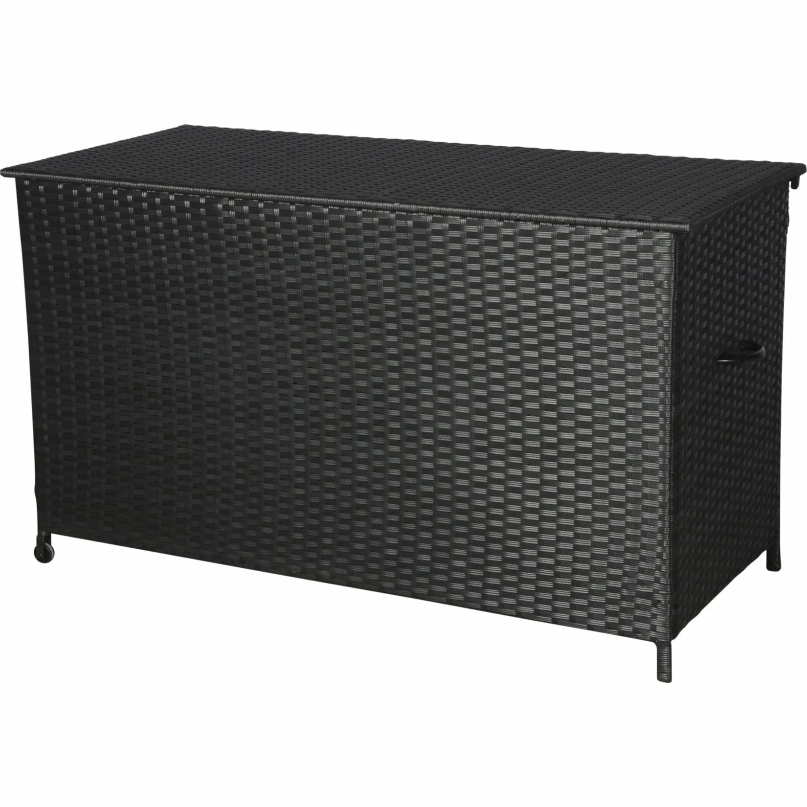 PKline Polyrattan Gartenzubehör Lamar Kissenbox Mit Rädern Schwarz Auflagenbox Garten 1 PKline Polyrattan Gartenzubehör Lamar Kissenbox Mit Rädern Schwarz Auflagenbox Garten