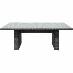 Garden Pleasure Polyrattan Gartentisch 200x100 Glastisch Esstisch Gartenmöbel Tisch Metall -Zipper Geschäft 8600296500 31712 prod 003