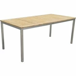 Garden Pleasure 6tlg. Teak Tischgruppe Gartenmöbel Gartentisch Stuhl Garten Stapelstuhl Tisch -Zipper Geschäft 8600296500 31726 prod 003