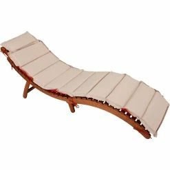 Garden Pleasure Faltliege NASSAU + Auflage 2er Set Holzliege Eukalyptus Sonnenliege Garten Liege -Zipper Geschäft 8600296500 31812 prod 006