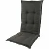 PKline Bliks 4x Kissen F. Gartenstuhl Dekokissen Kissen Sessel Auflage Polster Schwarz