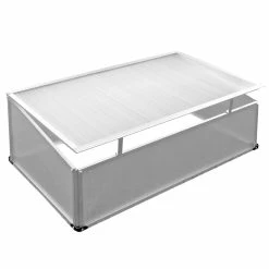 LEX Frühbeet, Aluminium-Rahmen, PC-Scheiben, 100 X 60 X 30/40cm