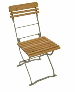 DEGAMO Biergartenstuhl MÜNCHEN, Flachstahl Verzinkt + Robinie, Klappbar, 2 Stück -Zipper Geschäft 8600319700 45242316 prod 003