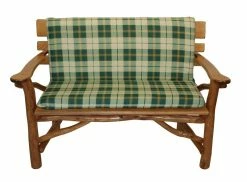 DEGAMO Auflage BOSTON Für Bank 2-sitzer, Grün/beige Kariert -Zipper Geschäft 8600319700 45242346 prod 003