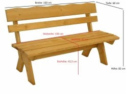 DEGAMO Garnitur FREITAL 4-teilig 150cm, Kiefer -Zipper Geschäft 8600319700 45242367 prod 004