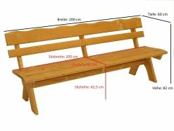 DEGAMO Bank 4-sitzer FREITAL, Kiefer 5 DEGAMO Bank 4-sitzer FREITAL, Kiefer -Zipper Geschäft 8600319700 45242389 prod 003