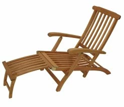 DEGAMO Deckchair MAINE Klappbar, Eukalyptus Geölt,