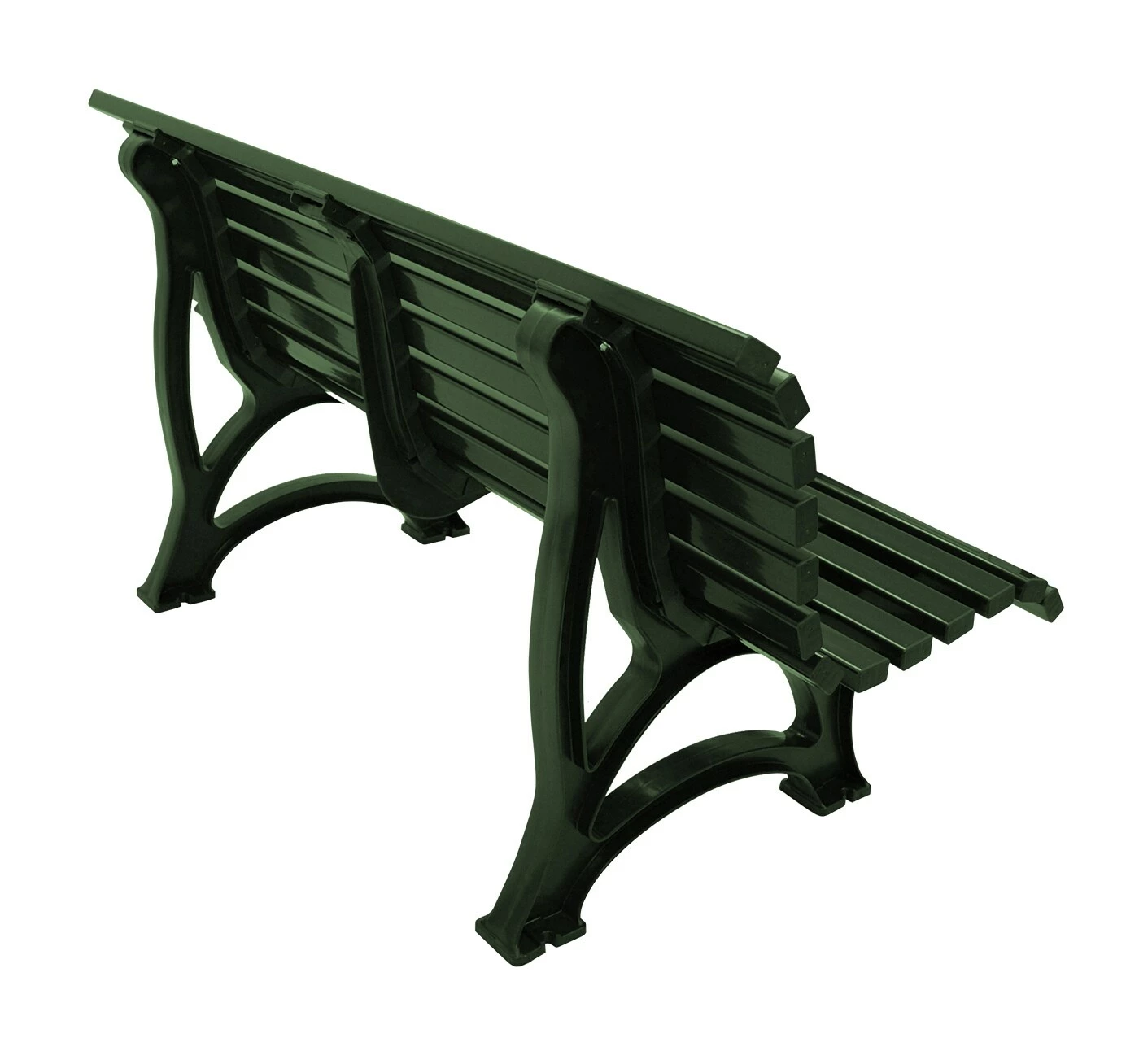 Gartenmoebel-einkauf Bank HELGOLAND 3-sitzer, Kunststoff Grün 2 Gartenmoebel-einkauf Bank HELGOLAND 3-sitzer, Kunststoff Grün – Bild 2