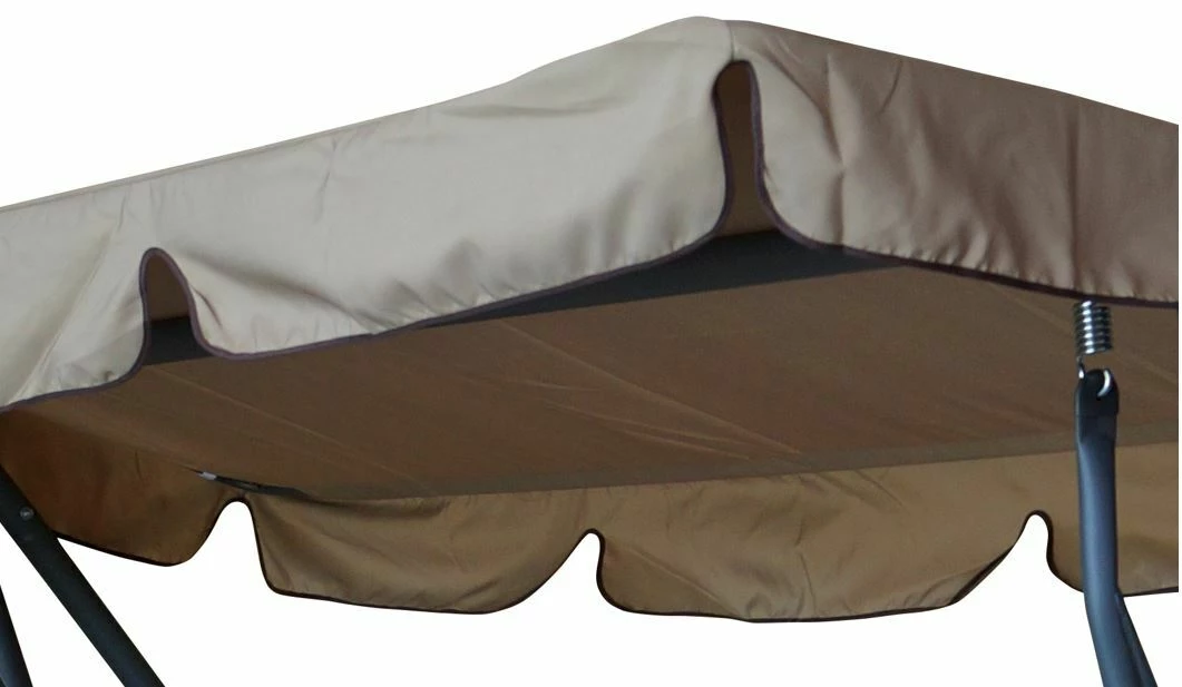 DEGAMO Hollywoodschaukel MIAMI 4-sitzer, Grau / Creme, Mit Liegefunktion 3 DEGAMO Hollywoodschaukel MIAMI 4-sitzer, Grau / Creme, Mit Liegefunktion – Bild 3