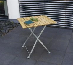 DEGAMO Klapptisch BAD TÖLZ 70x70cm, Flachstahl Verzinkt + Robinie -Zipper Geschäft 8600319700 46188345 prod 004