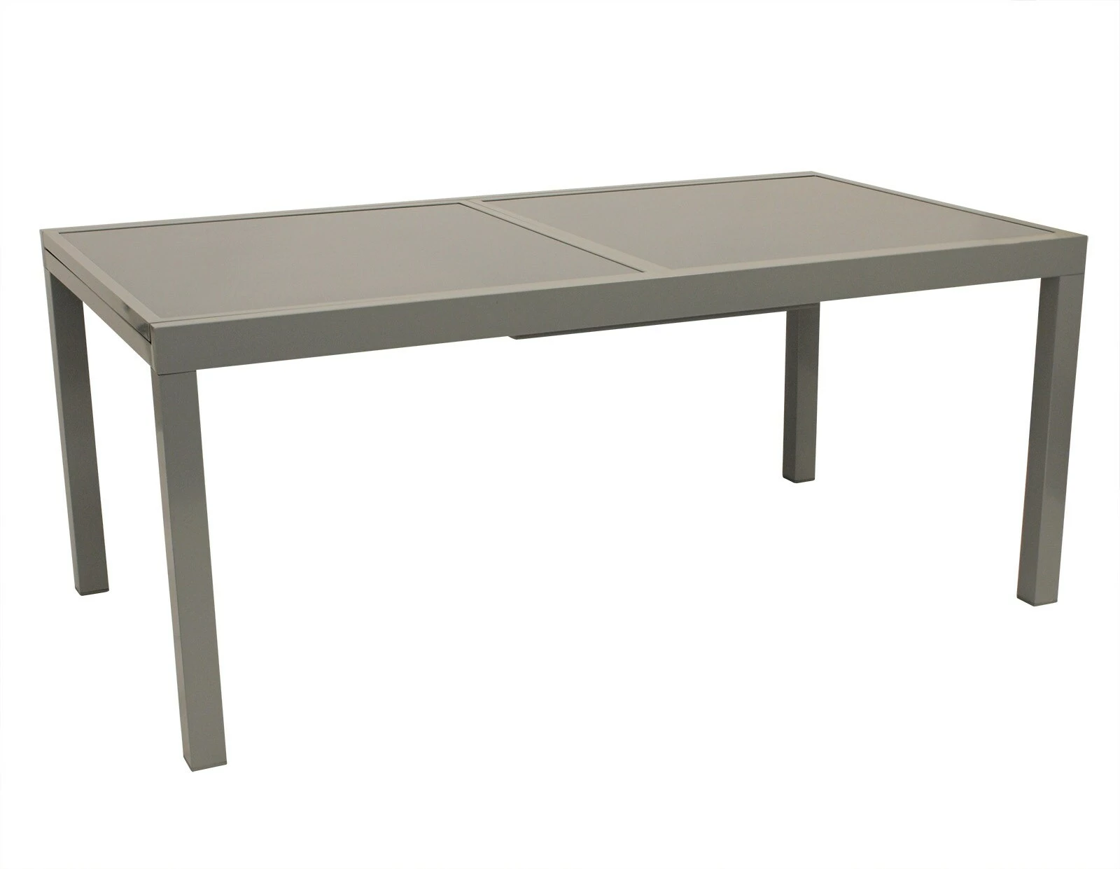 DEGAMO Ausziehtisch PISA 180/240x100cm, Aluminium + Glas 2 DEGAMO Ausziehtisch PISA 180/240x100cm, Aluminium + Glas – Bild 2