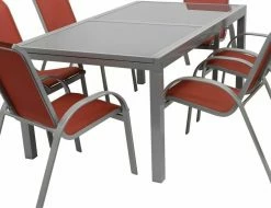 DEGAMO Ausziehtisch PISA 180/240x100cm, Aluminium + Glas 7 DEGAMO Ausziehtisch PISA 180/240x100cm, Aluminium + Glas -Zipper Geschäft 8600319700 47715034 prod 003