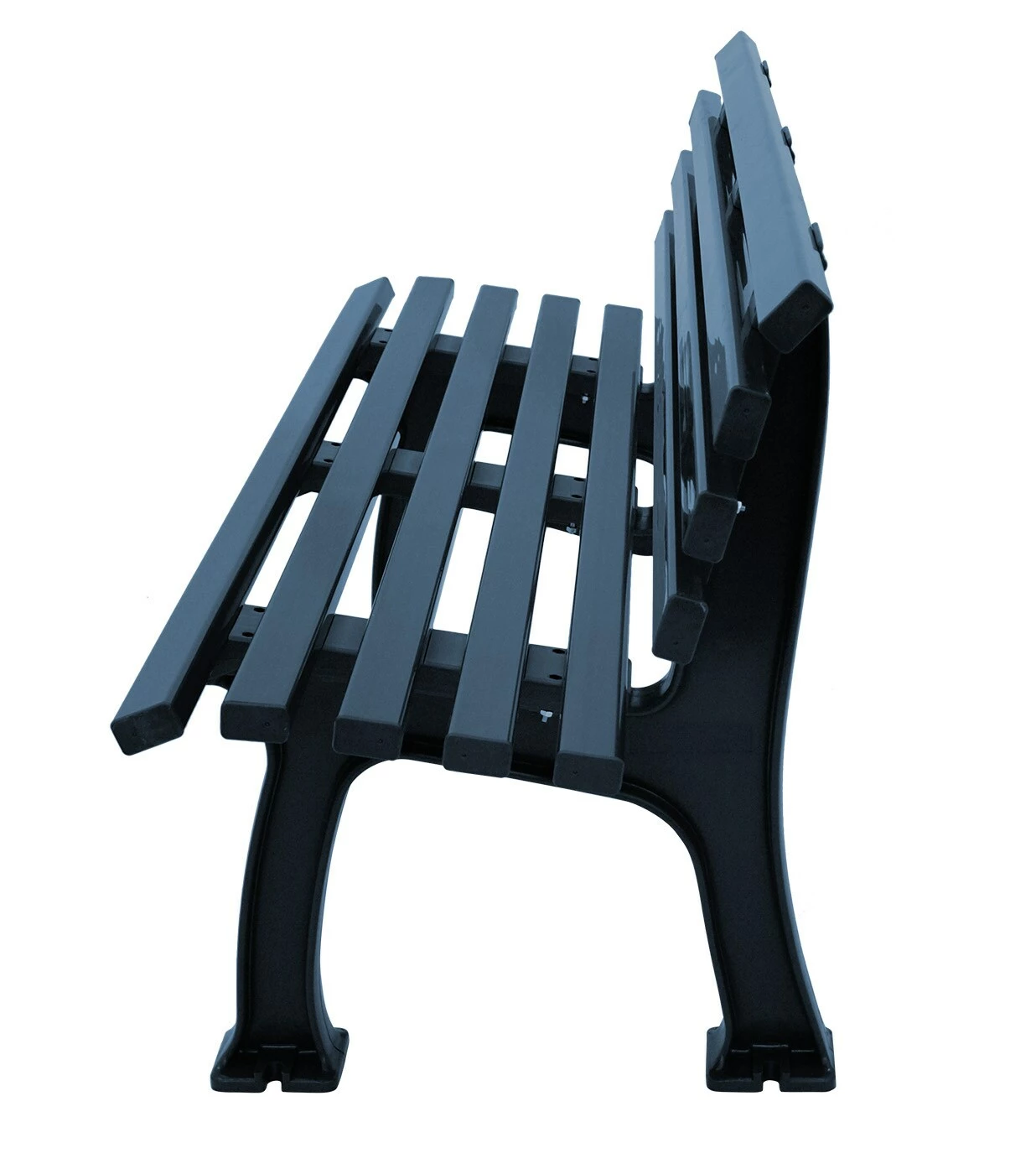 Gartenmoebel-einkauf Bank SYLT 3-sitzer, Kunststoff Blau 2 Gartenmoebel-einkauf Bank SYLT 3-sitzer, Kunststoff Blau – Bild 2