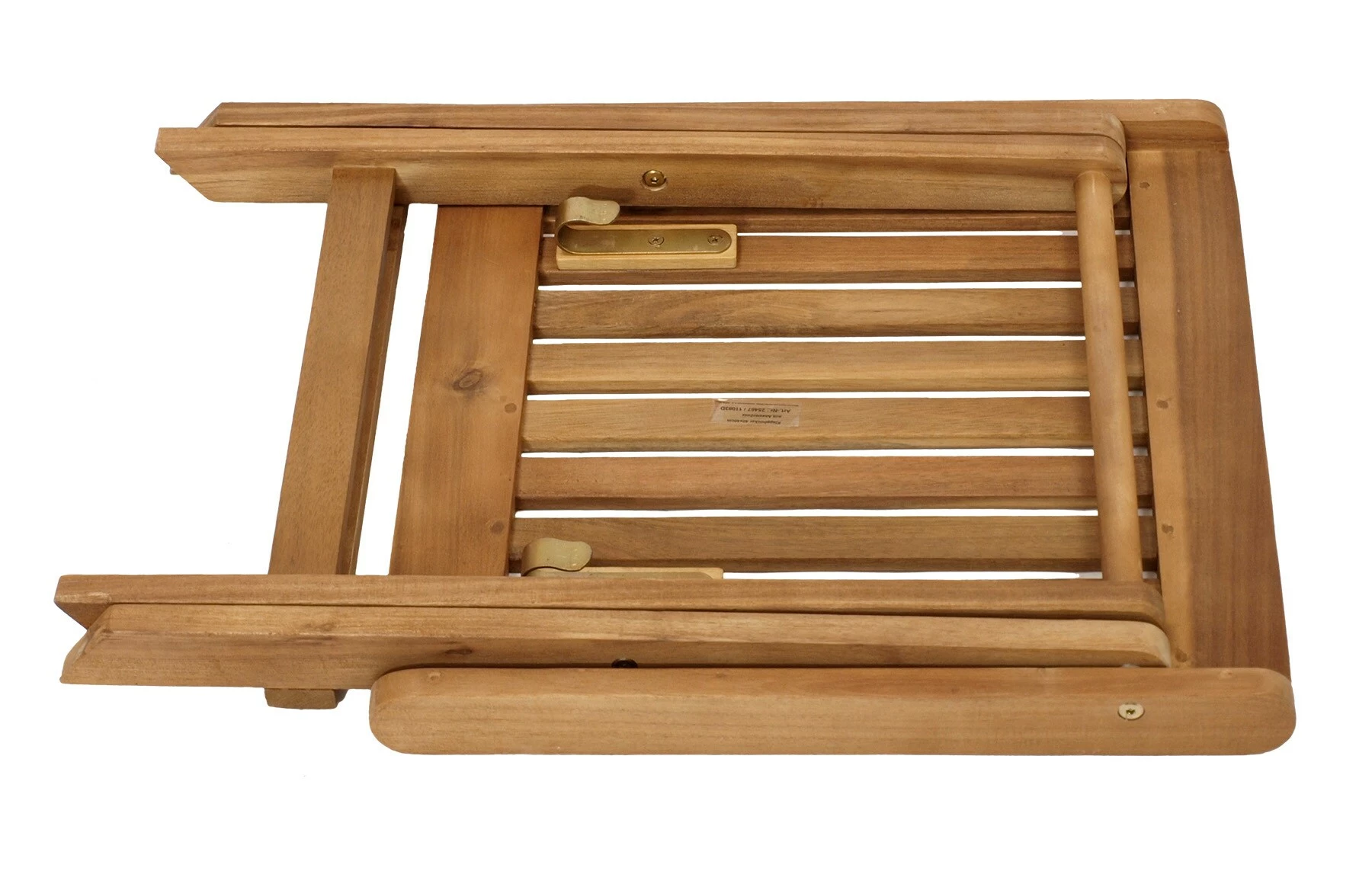 DEGAMO Klapphocker 45x45cm, Akazie Geölt 2 DEGAMO Klapphocker 45x45cm, Akazie Geölt – Bild 2