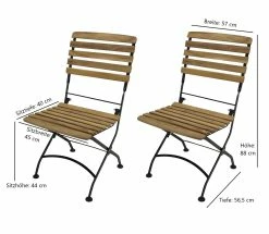 DEGAMO Klappgarnitur JAKARTA 3-teilig, Flachstahl Schwarz + Teak 8 DEGAMO Klappgarnitur JAKARTA 3-teilig, Flachstahl Schwarz + Teak -Zipper Geschäft 8600319700 51356731 prod 003