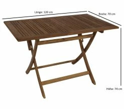 DEGAMO Klappgarnitur MARACANA 5-teilig, Akazie Geölt -Zipper Geschäft 8600319700 51373654 prod 003