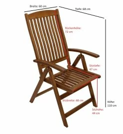 DEGAMO Klappgarnitur MARACANA 5-teilig, Akazie Geölt -Zipper Geschäft 8600319700 51373654 prod 006