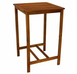 DEGAMO Barset INDRA 3-teilig (2x Hocker, 1x Bartisch 70x70x110cm), Akazienholz Geölt -Zipper Geschäft 8600319700 58748429 prod 004