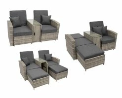 DEGAMO Funktions - Doppelliege MATERA, Alu + Polyrattan Grau-bicolor 8 DEGAMO Funktions - Doppelliege MATERA, Alu + Polyrattan Grau-bicolor -Zipper Geschäft 8600319700 59172246 prod 004