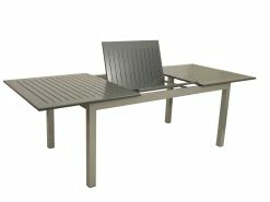 DEGAMO Ausziehtisch BAJAZZO 175/245x100cm, Aluminium Grau