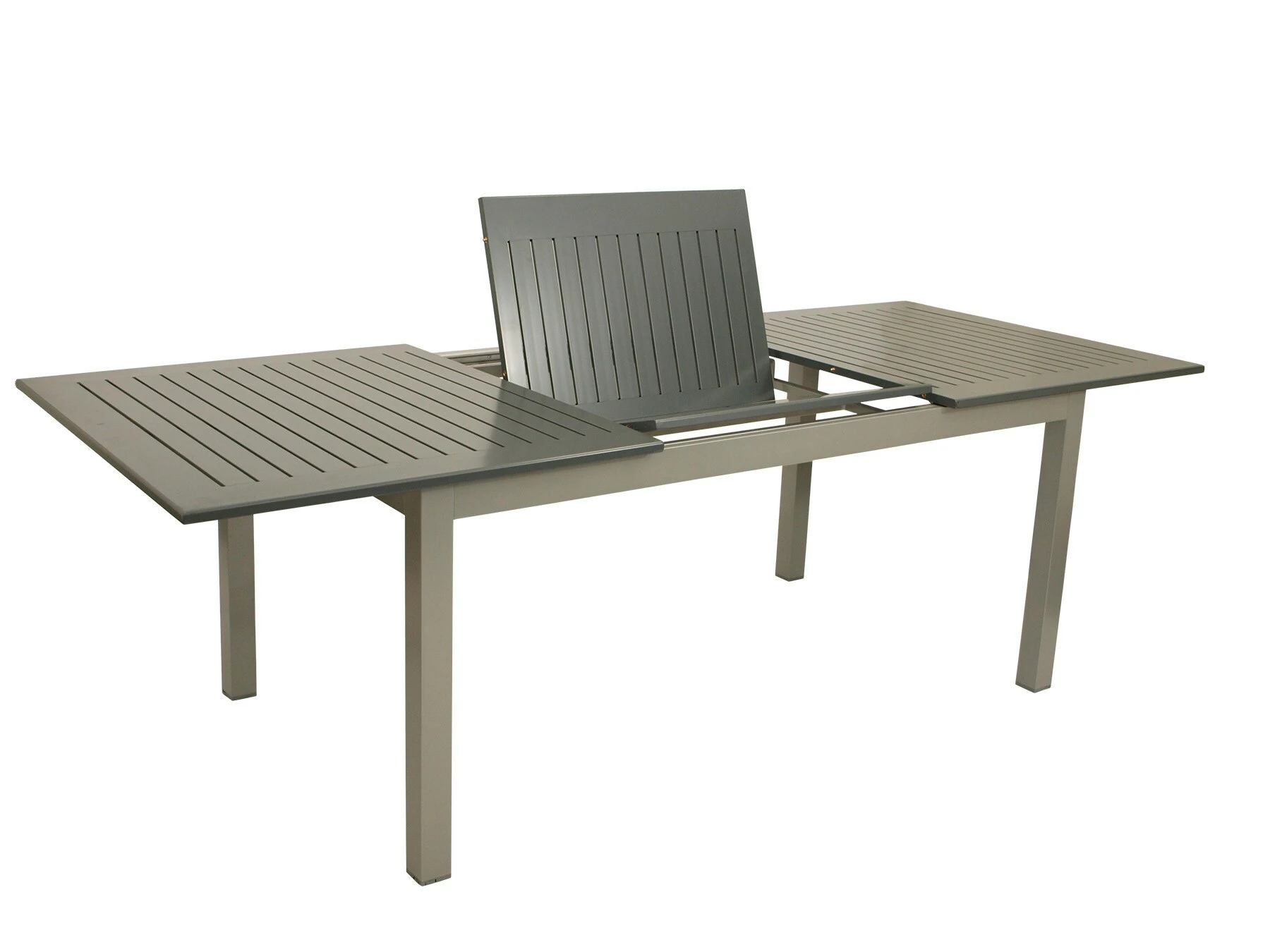 DEGAMO Ausziehtisch BAJAZZO 175/245x100cm, Aluminium Grau 1 DEGAMO Ausziehtisch BAJAZZO 175/245x100cm, Aluminium Grau