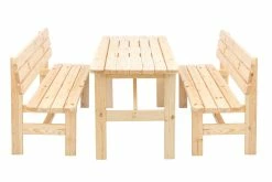 DEGAMO Garnitur BERGEN 3-teilig, Kiefer Natur