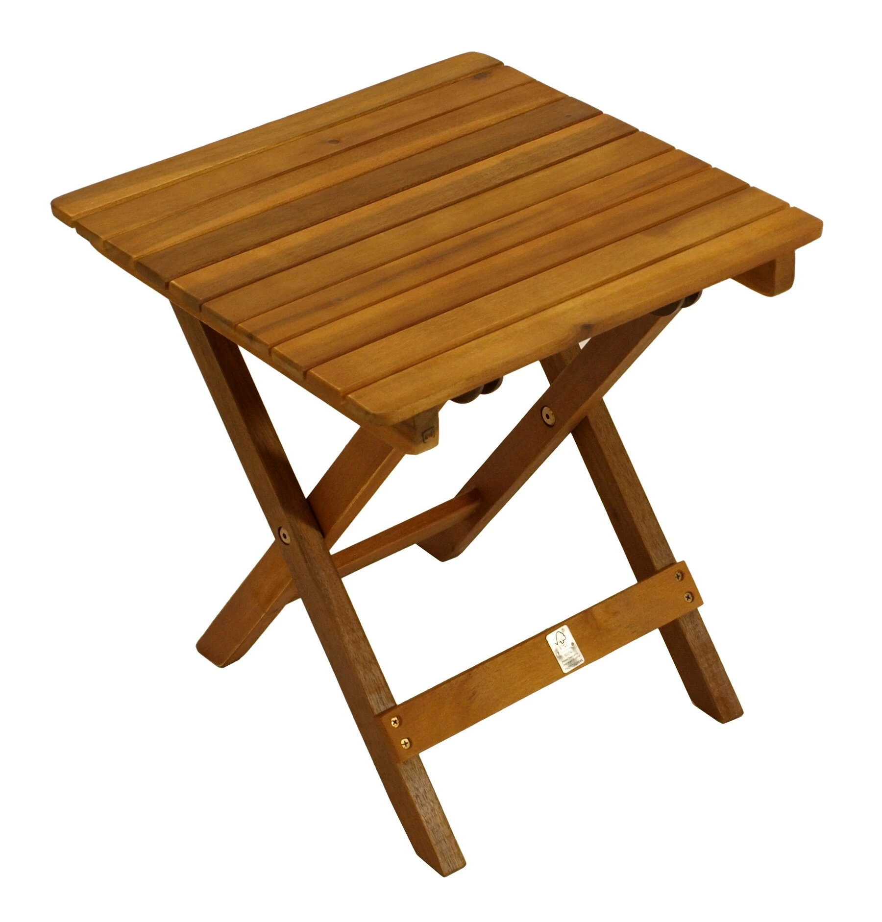 DEGAMO Klapp - Beistelltisch MARA 38x38cm, Akazie Geölt 1 DEGAMO Klapp - Beistelltisch MARA 38x38cm, Akazie Geölt