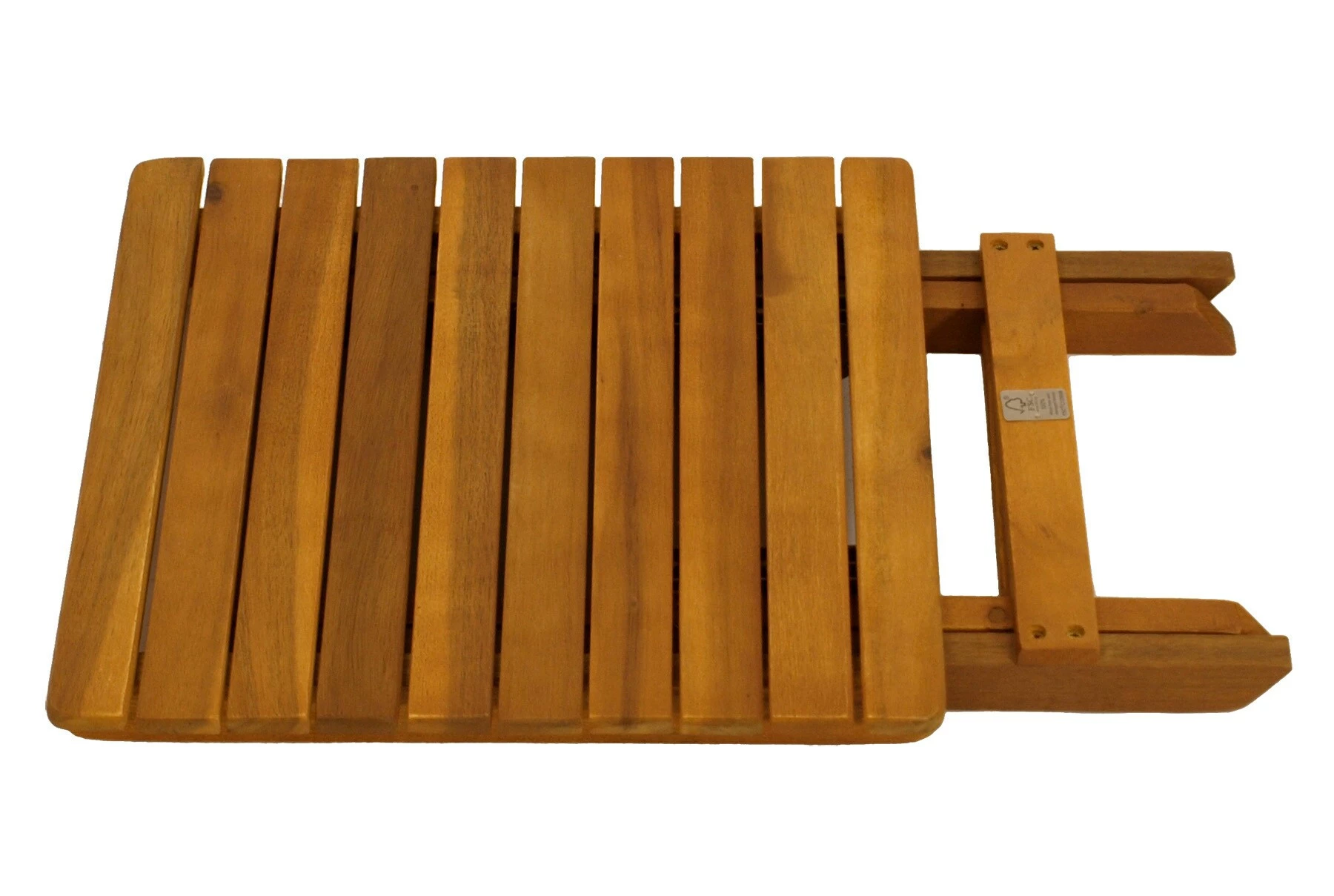 DEGAMO Klapp - Beistelltisch MARA 38x38cm, Akazie Geölt 2 DEGAMO Klapp - Beistelltisch MARA 38x38cm, Akazie Geölt – Bild 2