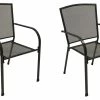 DEGAMO Stapelsessel CLASSIC, Streckmetall Anthrazit, 2 Stück