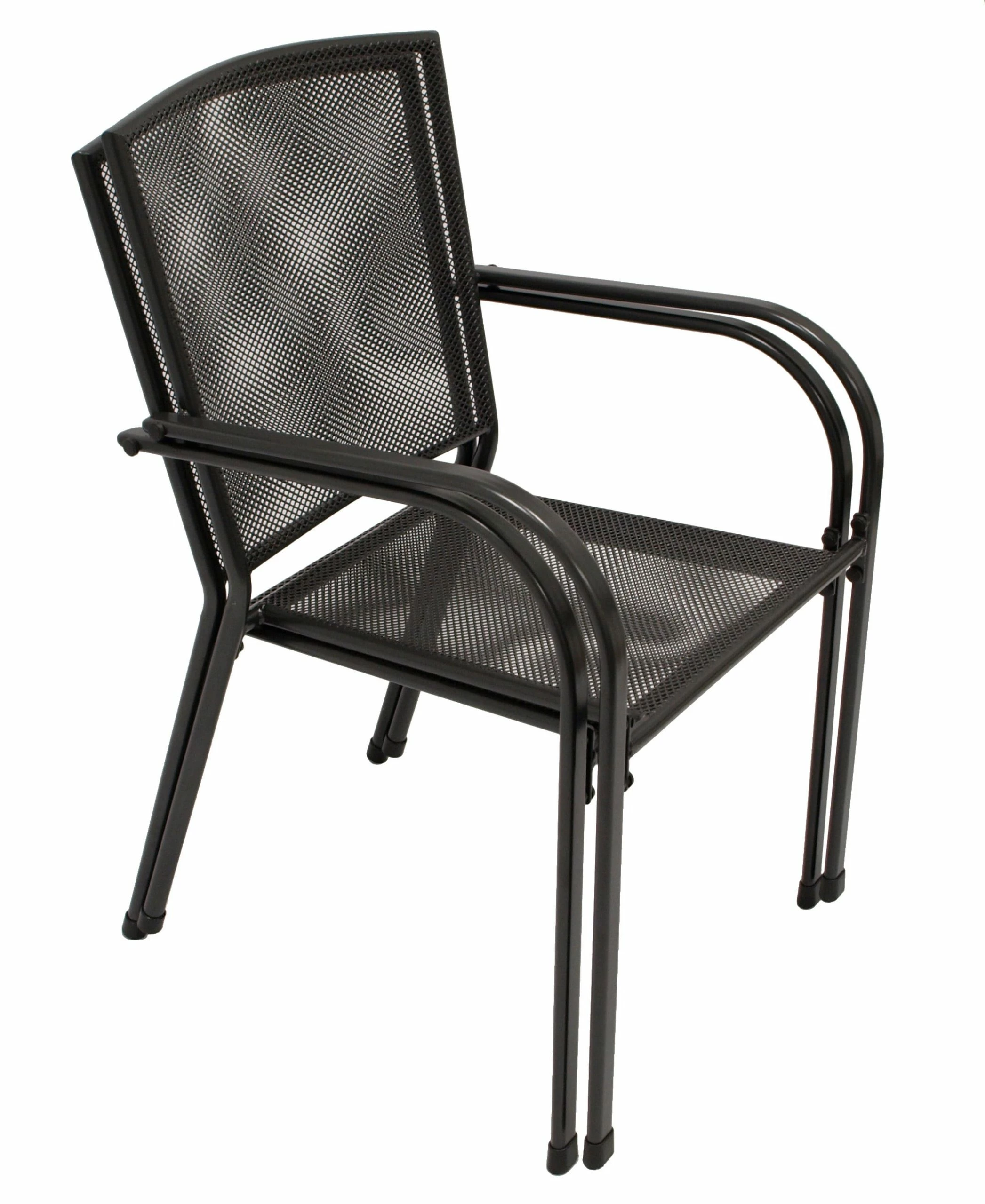 DEGAMO Garnitur CLASSIC 3-teilig, Streckmetall Anthrazit (Tisch 70x70cm) 2 DEGAMO Garnitur CLASSIC 3-teilig, Streckmetall Anthrazit (Tisch 70x70cm) – Bild 2