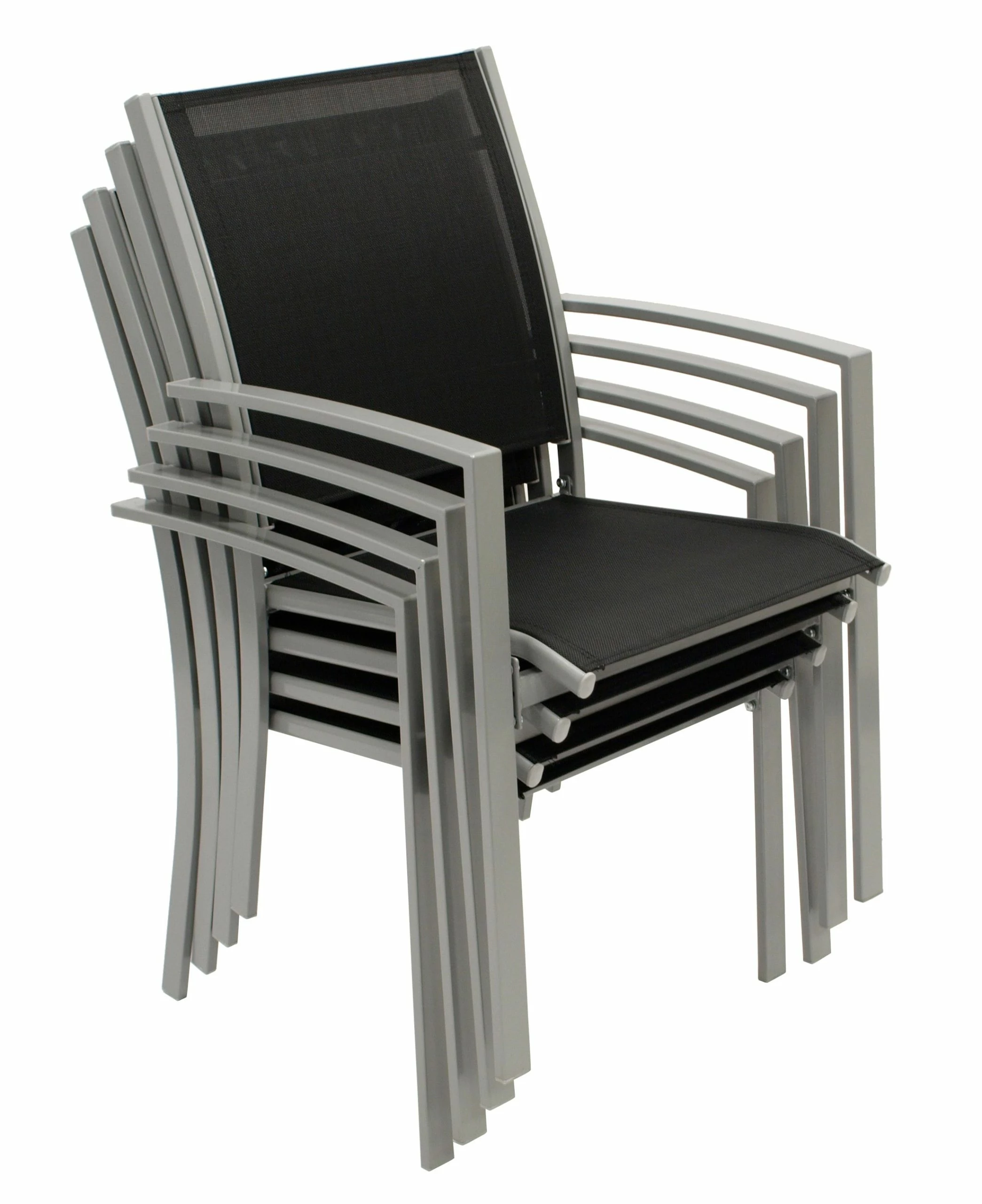 DEGAMO Garnitur PINO 5-teilig, Metall + Kunstgewebe Schwarz 2 DEGAMO Garnitur PINO 5-teilig, Metall + Kunstgewebe Schwarz – Bild 2