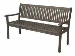 DEGAMO Bank BOGOTA 3-sitzer, Eukalyptus Im Used-Look, Grau