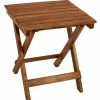 DEGAMO Klapp - Beistelltisch MONTERIA 38x43cm, Akazie Geölt