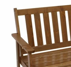 DEGAMO Bank ANJA 2-sitzer 115cm, Kiefer Braun Lackiert -Zipper Geschäft 8600319700 77071310 prod 003