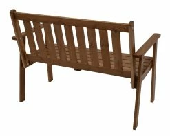 DEGAMO Bank ANJA 2-sitzer 115cm, Kiefer Braun Lackiert -Zipper Geschäft 8600319700 77071310 prod 005