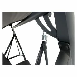 DEGAMO Hollywoodschaukel DALLAS 3-sitzer Aluminium, Schwarz/grau -Zipper Geschäft 8600319700 77141826 prod 005